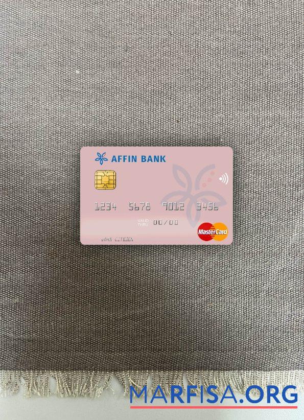 Downloadable Malaysia Affin Bank mastercard photolook front real example